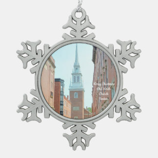 Frohe Weihnachten Alte Nordkirche Boston Ornament