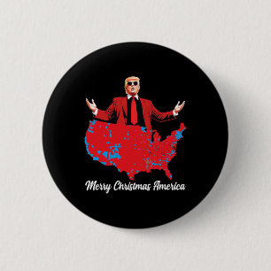 Frohe Weihnachten Amerika Donald Trump deckt Weihn Button