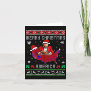 Frohe Weihnachten Amerika Donald Trump deckt Weihn Karte