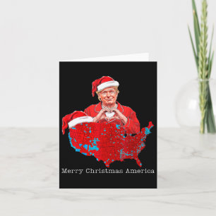 Frohe Weihnachten Amerika Donald Trump deckt Weihn Karte