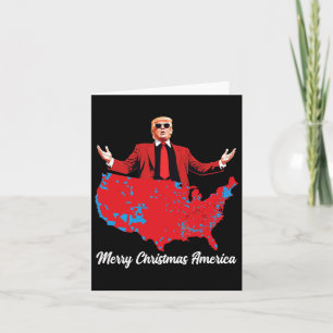 Frohe Weihnachten Amerika Donald Trump deckt Weihn Karte