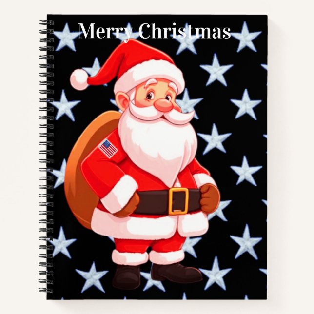 FROHE WEIHNACHTEN AMERIKA NOTIZBUCH (Vorderseite)