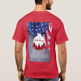 Frohe Weihnachten Amerika T - Shirt