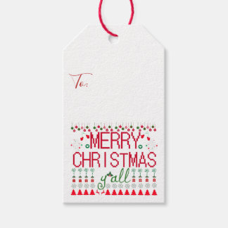 Frohe Weihnachten an alle! Design für hässliche Sw Geschenkanhänger