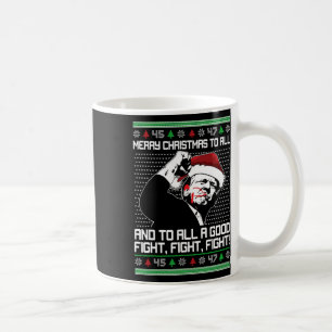 Frohe Weihnachten an alle Santa Trump-Präsidenten Kaffeetasse