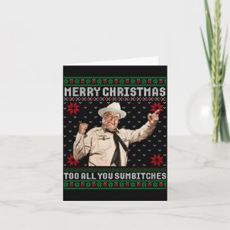 Frohe Weihnachten an alle Sumes hässliche Weihnach Karte