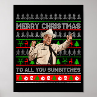 Frohe Weihnachten an alle Sumes hässliches Sweatsh Poster