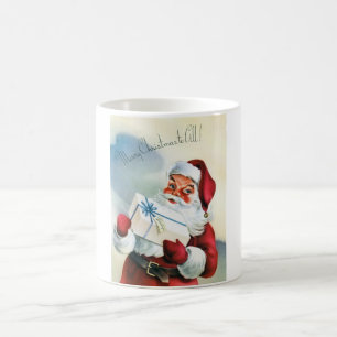 Frohe Weihnachten an Alle (Vintage Weihnachtsmann) Kaffeetasse