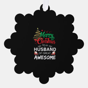 Frohe Weihnachten an einen Mann von Great Phantast Ornament Karte