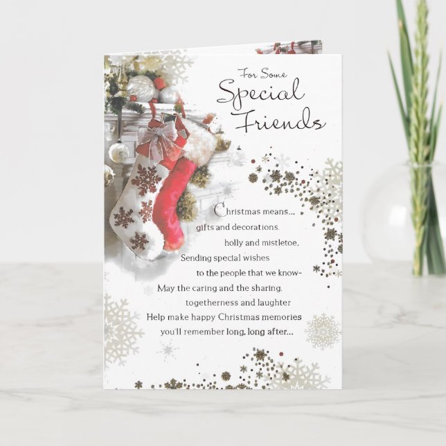 Frohe Weihnachten an einen sehr besonderen Freund  Karte (Vorderseite)