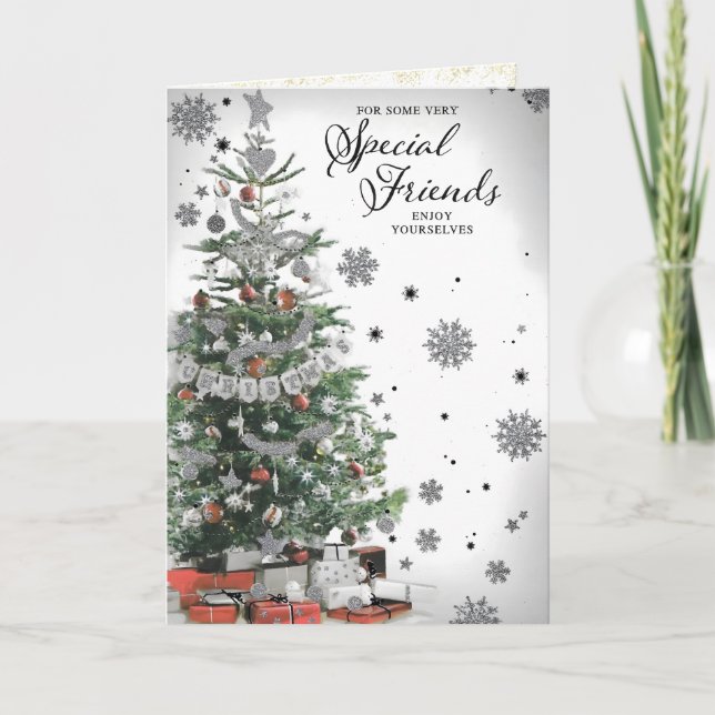 Frohe Weihnachten an einen sehr besonderen Freund  Karte (Vorderseite)