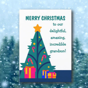 Frohe Weihnachten an Enkelkarte