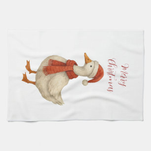Frohe Weihnachten an meine dumme Gans Geschirrtuch