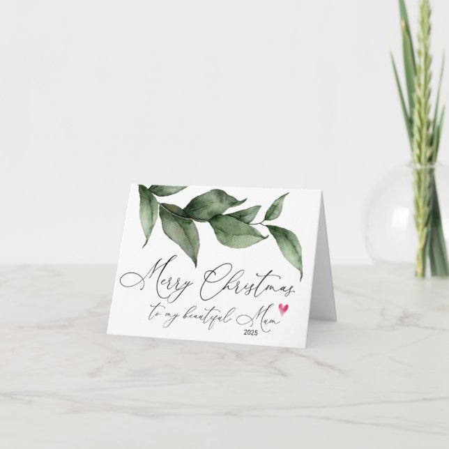Frohe Weihnachten an meine Mutter Mutter Mutter vo Karte (Vorderseite)