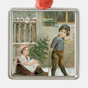 Frohe Weihnachten an Sie! Ornament Aus Metall