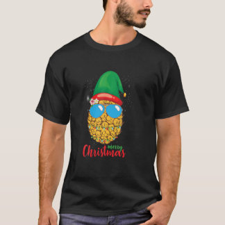 Frohe Weihnachten Ananas Weihnachtsmannmütze Funny T-Shirt