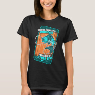 Frohe Weihnachten Angelndes Weihnachtsmann T-Shirt