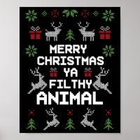 Frohe Weihnachten Animal Filthy Ya