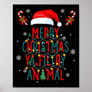 Frohe Weihnachten Animal Filthy Ya Xmas Familie Pa Poster