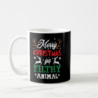 Frohe Weihnachten Animal Filthy Ya Xmas Pajama Kaffeetasse