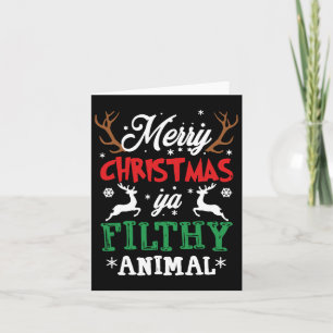 Frohe Weihnachten Animal Filthy Ya Xmas Pajama Karte
