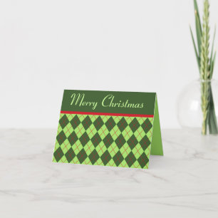 Frohe Weihnachten Argyle Karte