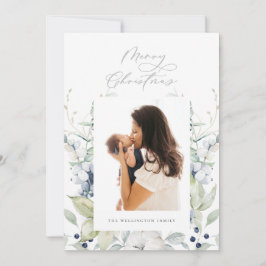 Frohe Weihnachten arktischer Winter Botanisches Fo