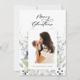 Frohe Weihnachten arktischer Winter Botanisches Fo