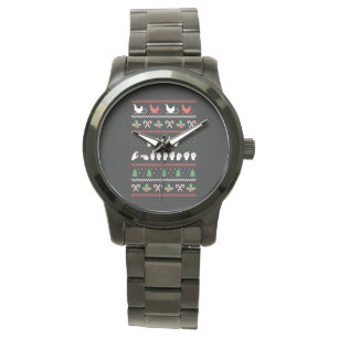 Frohe Weihnachten - ASL American Sign Language I Armbanduhr