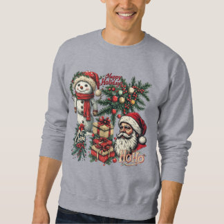 Frohe Weihnachten auf einem Grau Sweatshirt