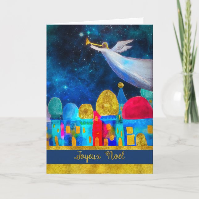 Frohe Weihnachten auf französisch, Joyeux Noël, (Vorderseite)