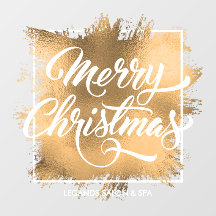 Frohe Weihnachten auf Gold Imitate Foil Shop