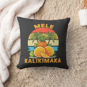 Frohe Weihnachten auf Hawaii Mele Kalikimaka Kissen