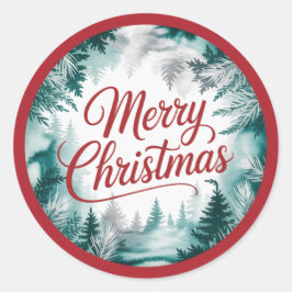 Frohe Weihnachten Aufkleber