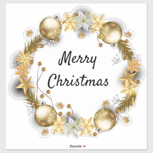 Frohe Weihnachten Aufkleber (Blatt)