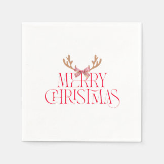 Frohe Weihnachten Aufkleber – Geschenketikett Serviette