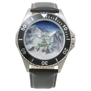 Frohe Weihnachten aus Alaska Armbanduhr