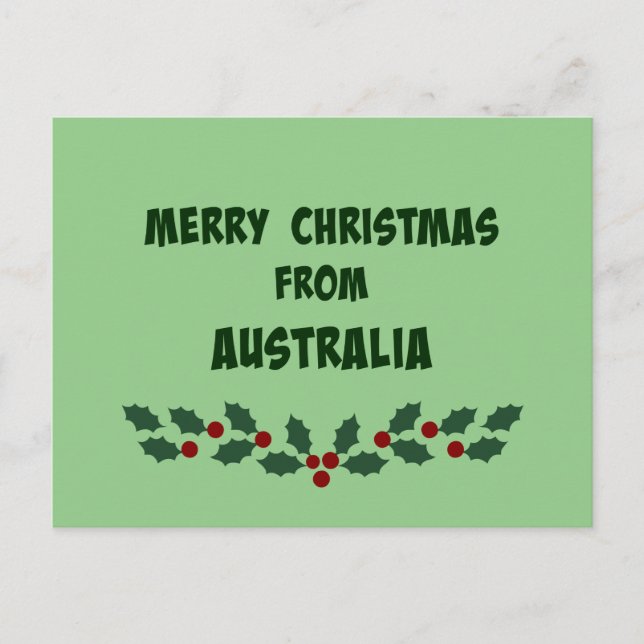 Frohe Weihnachten aus Australien (Vorderseite)