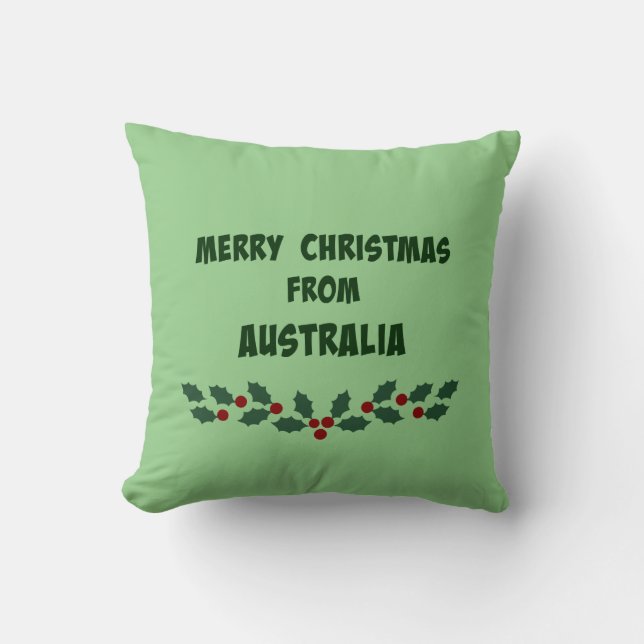 Frohe Weihnachten aus Australien Kissen (Vorderseite)