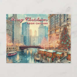 Frohe Weihnachten aus Chicago Weihnachten Weihnach