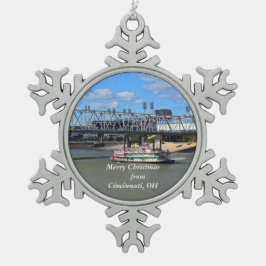 Frohe Weihnachten aus Cincinnati, OH Ornament