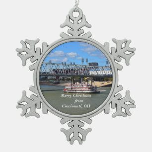 Frohe Weihnachten aus Cincinnati, OH Ornament