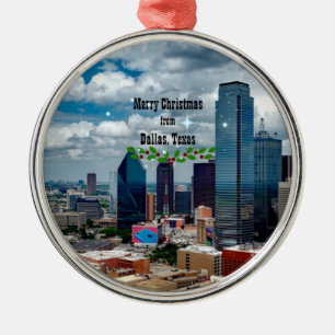 Frohe Weihnachten aus Dallas, Ornament Aus Metall