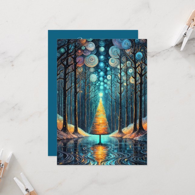 Frohe Weihnachten aus dem benutzerdefinierten Fami Einladung (Vorderseite/Rückseite Beispiel)