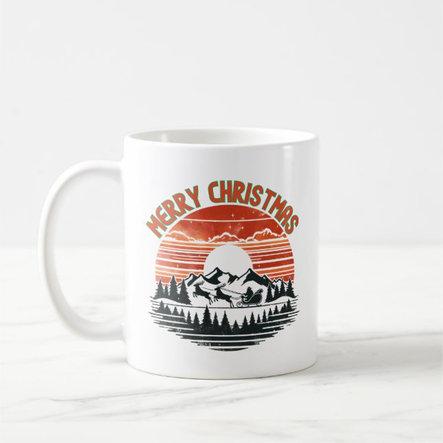 Frohe Weihnachten aus dem Berg. Kaffeetasse (Links)
