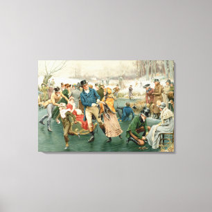 Frohe Weihnachten aus dem Jahr 1907 Leinwanddruck