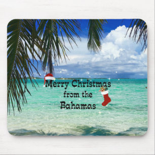 Frohe Weihnachten aus den Bahamas Mousepad