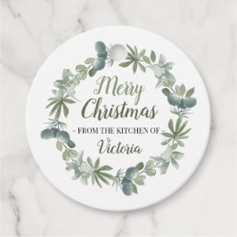 Frohe Weihnachten aus der Küche von Geschenkanhänger