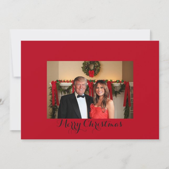 Frohe Weihnachten aus Donald und Melania (Vorderseite)