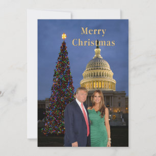 Frohe Weihnachten aus Donald und Melania
